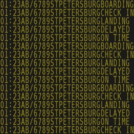 Airport terminal props Low-poly 3D model_11