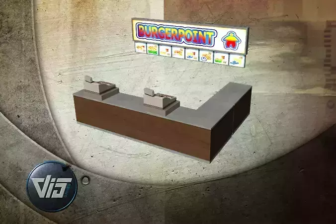 Fastfood restaurant props