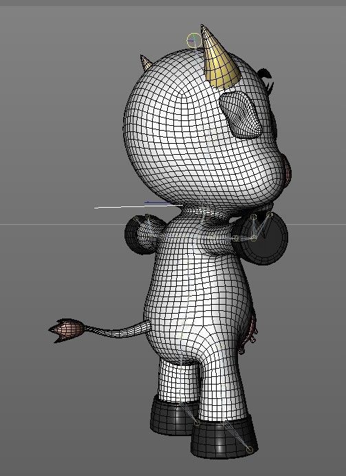 baby cow Free 3D model_3