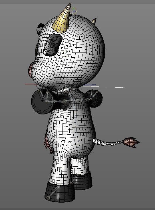 baby cow Free 3D model_5