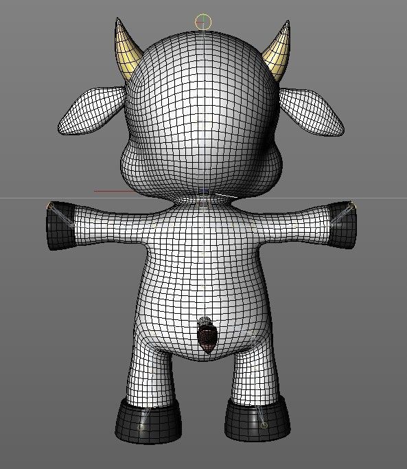 baby cow Free 3D model_4