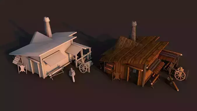 Woodcutter House Rome Free low-poly 3D model