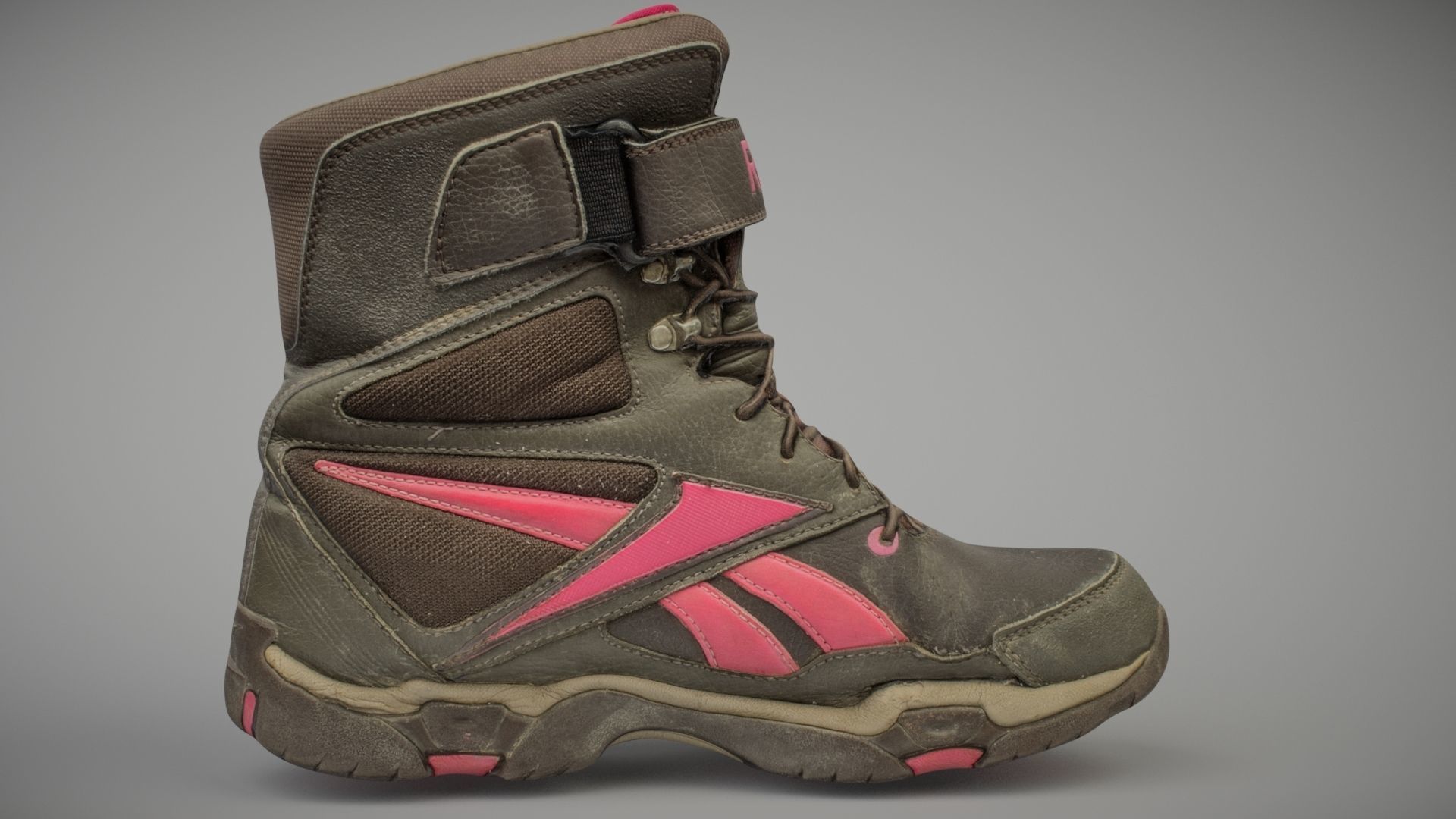 Boot 3D model low poly reebok boots with accents Low-poly 3D model_4
