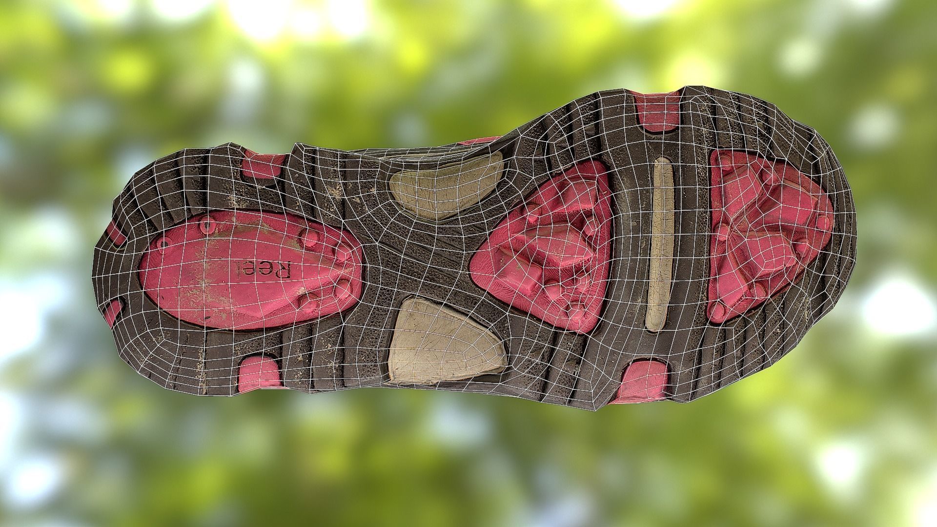 Boot 3D model low poly reebok boots with accents Low-poly 3D model_12