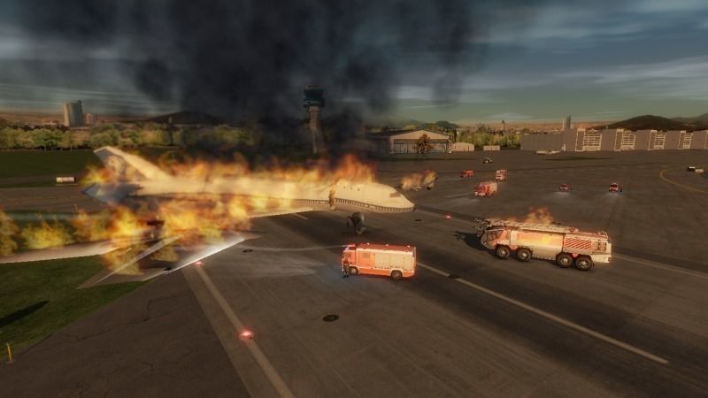 Crashes airplanes and helicopters Low-poly 3D model_4