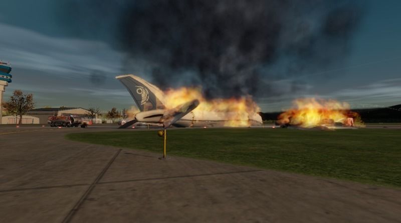 Crashes airplanes and helicopters Low-poly 3D model_8