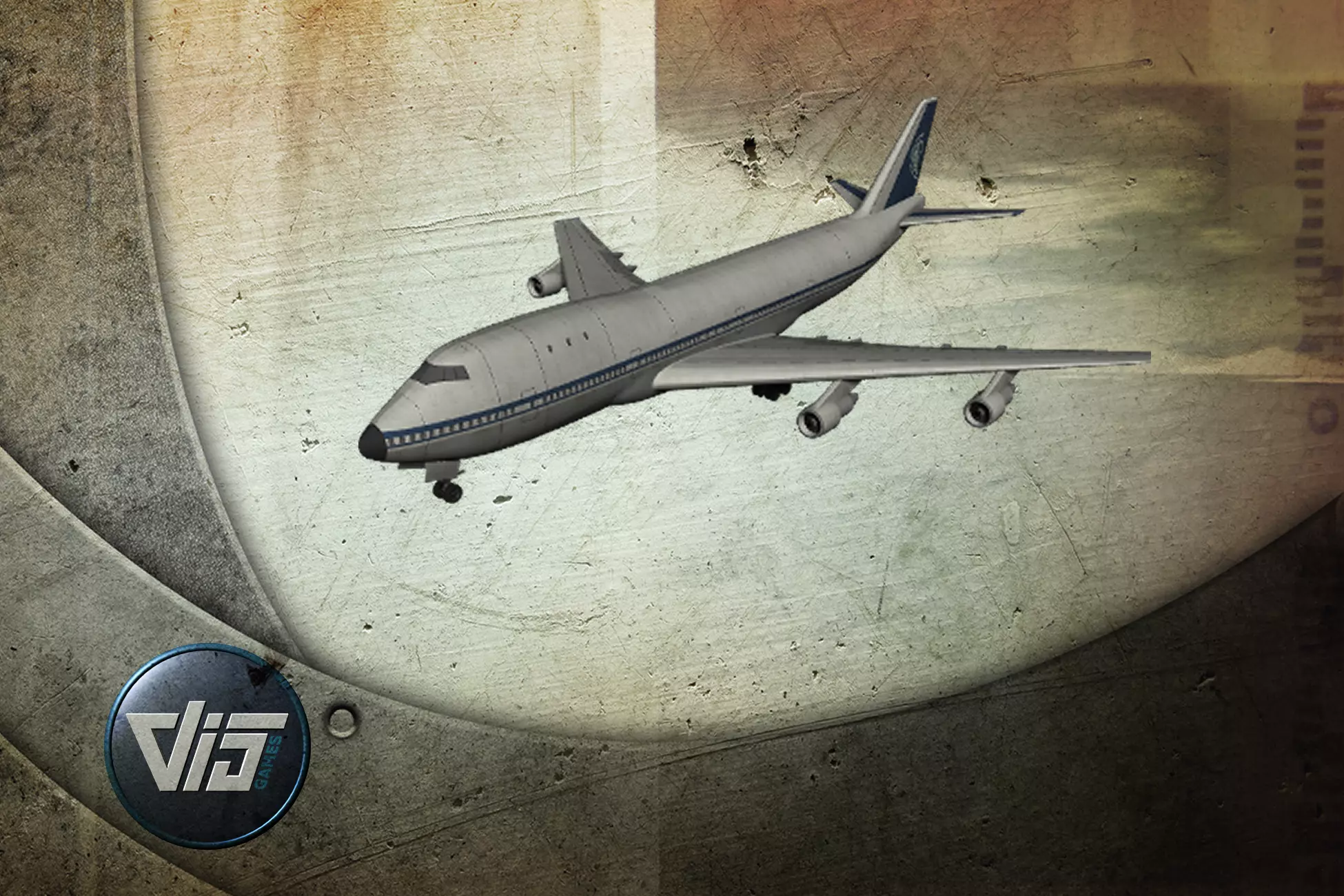 Mobile airliners Low-poly 3D model_0