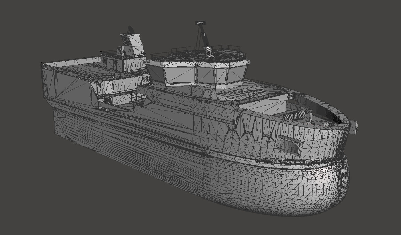 Live Fish Carrier Vessel Ship 3D model 3D model_10