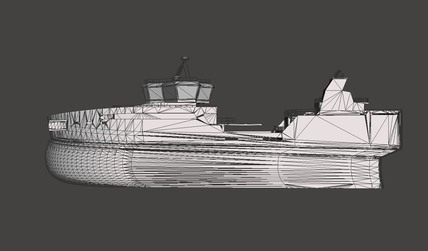Live Fish Carrier Vessel Ship 3D model 3D model_12