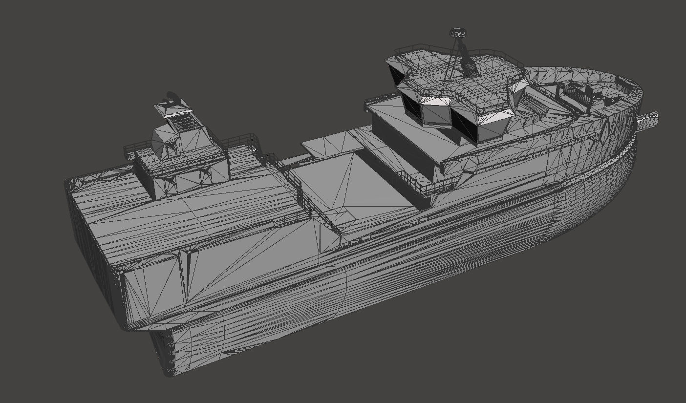 Live Fish Carrier Vessel Ship 3D model 3D model_13