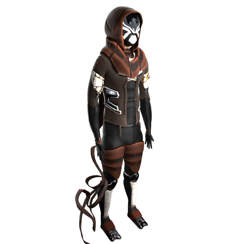 Scifi Character PBR 3D model_5