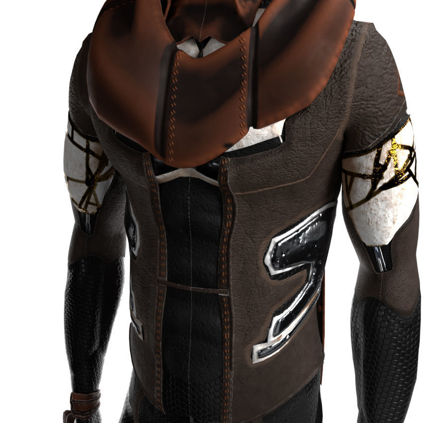 Scifi Character PBR 3D model_25