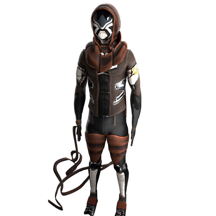 Scifi Character PBR 3D model_12