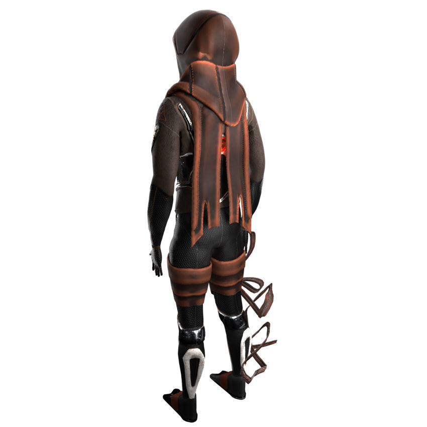 Scifi Character PBR 3D model_8