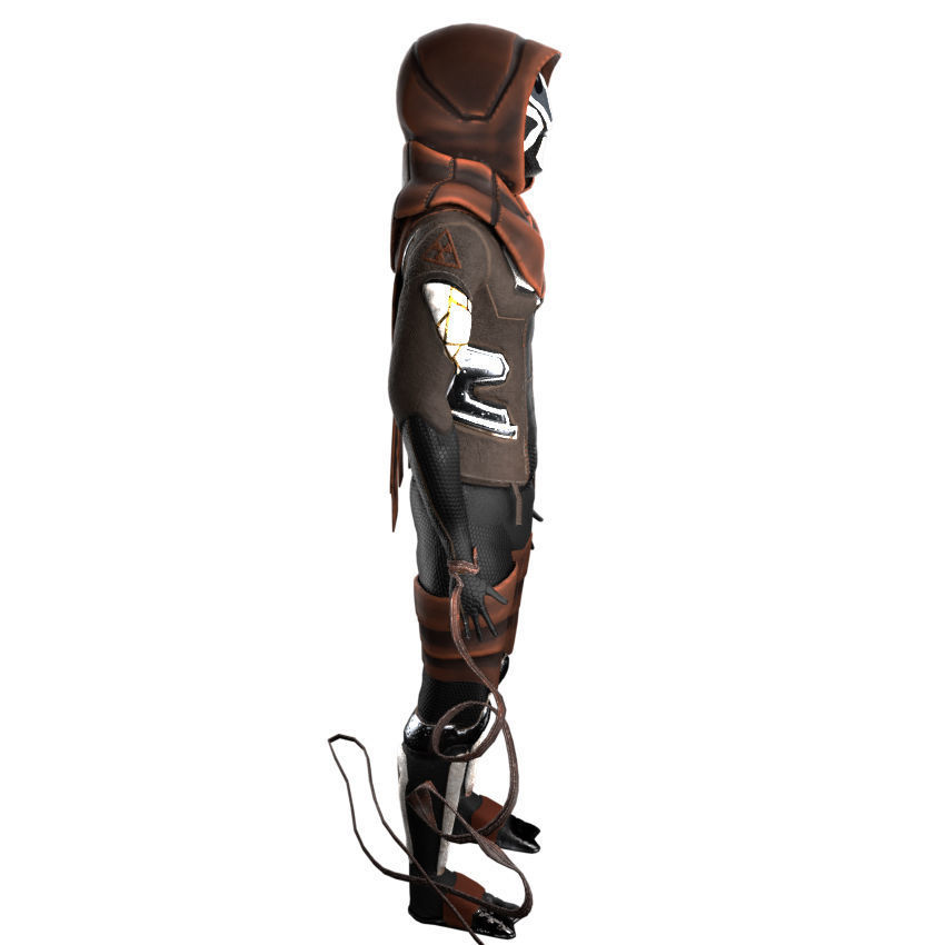 Scifi Character PBR 3D model_6