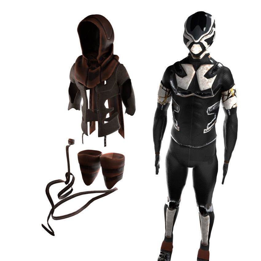 Scifi Character PBR 3D model_2