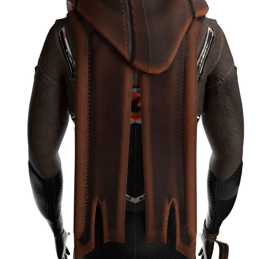 Scifi Character PBR 3D model_24