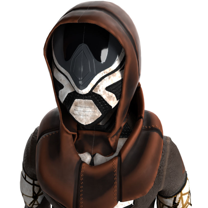 Scifi Character PBR 3D model_14