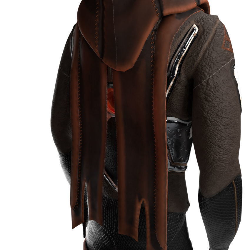 Scifi Character PBR 3D model_23