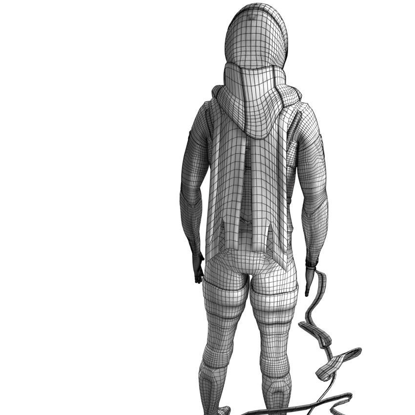 Scifi Character PBR 3D model_30