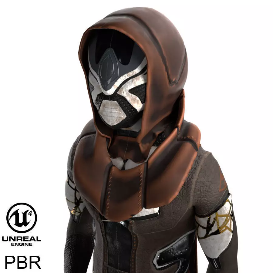 Scifi Character PBR 3D model_0