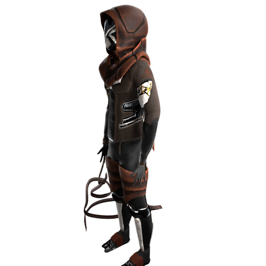 Scifi Character PBR 3D model_10