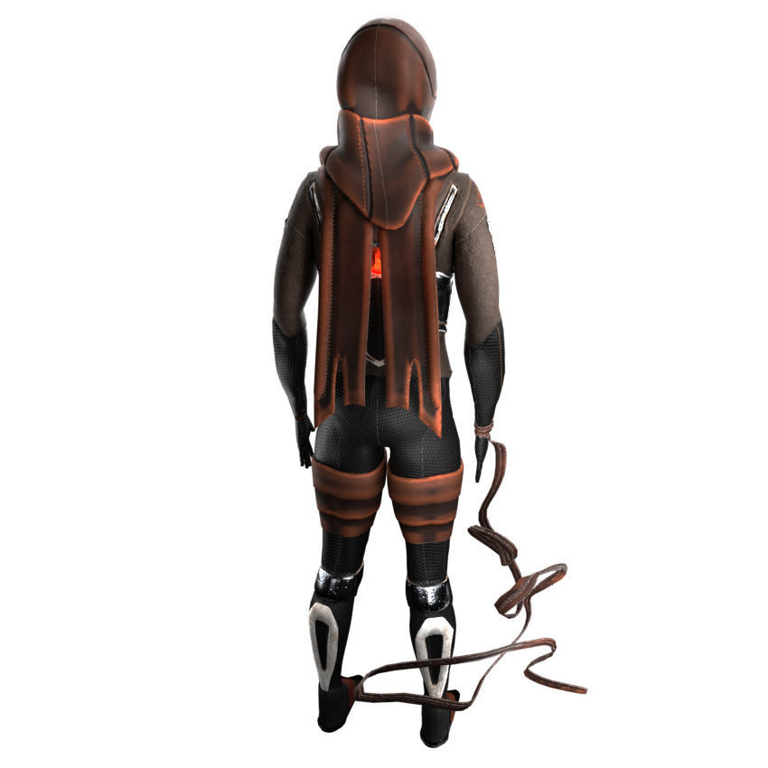 Scifi Character PBR 3D model_9