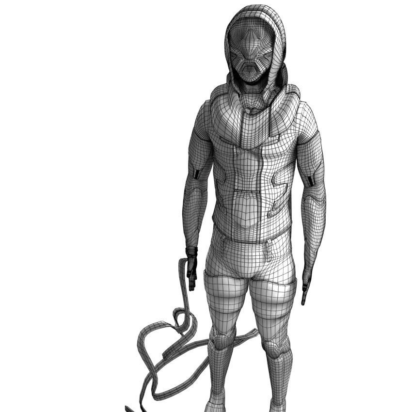 Scifi Character PBR 3D model_27