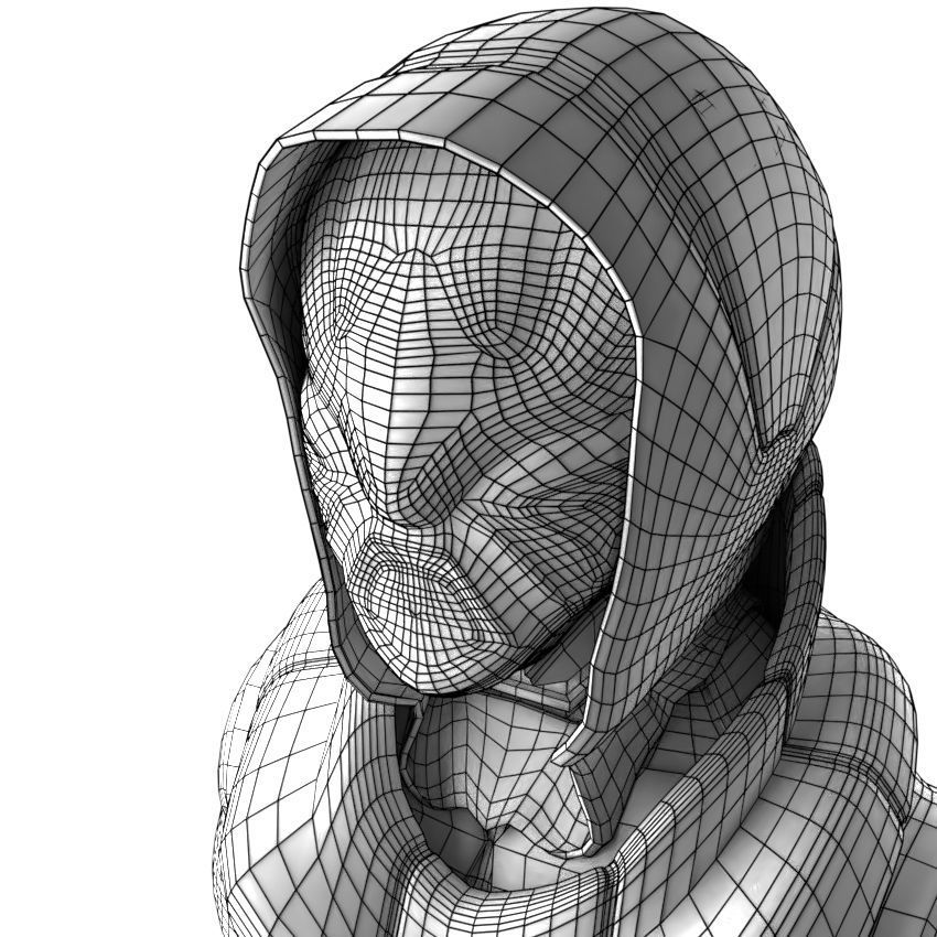 Scifi Character PBR 3D model_35