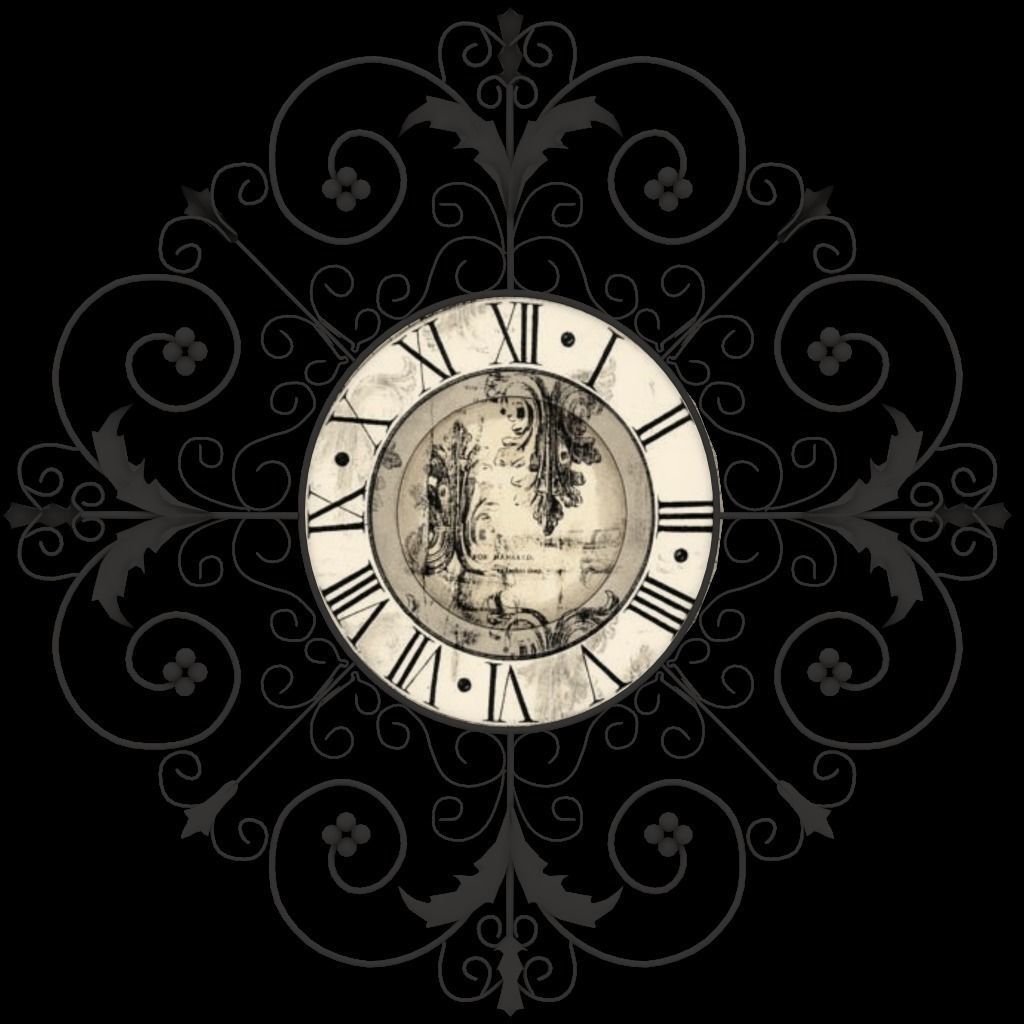 Clocks collection wall clock with roman numerals Low-poly 3D model_39