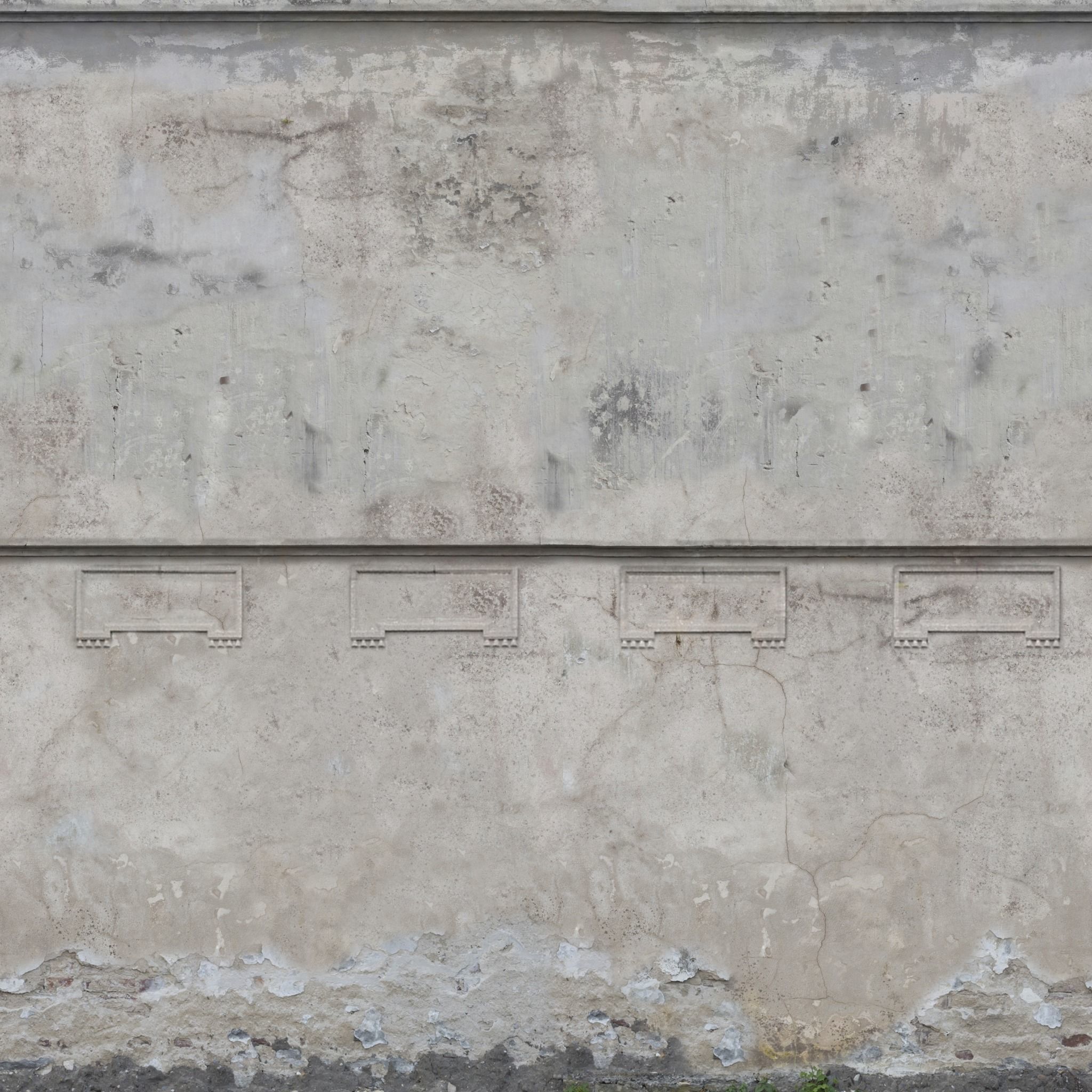 Gardenwall gate Low-poly 3D model_10