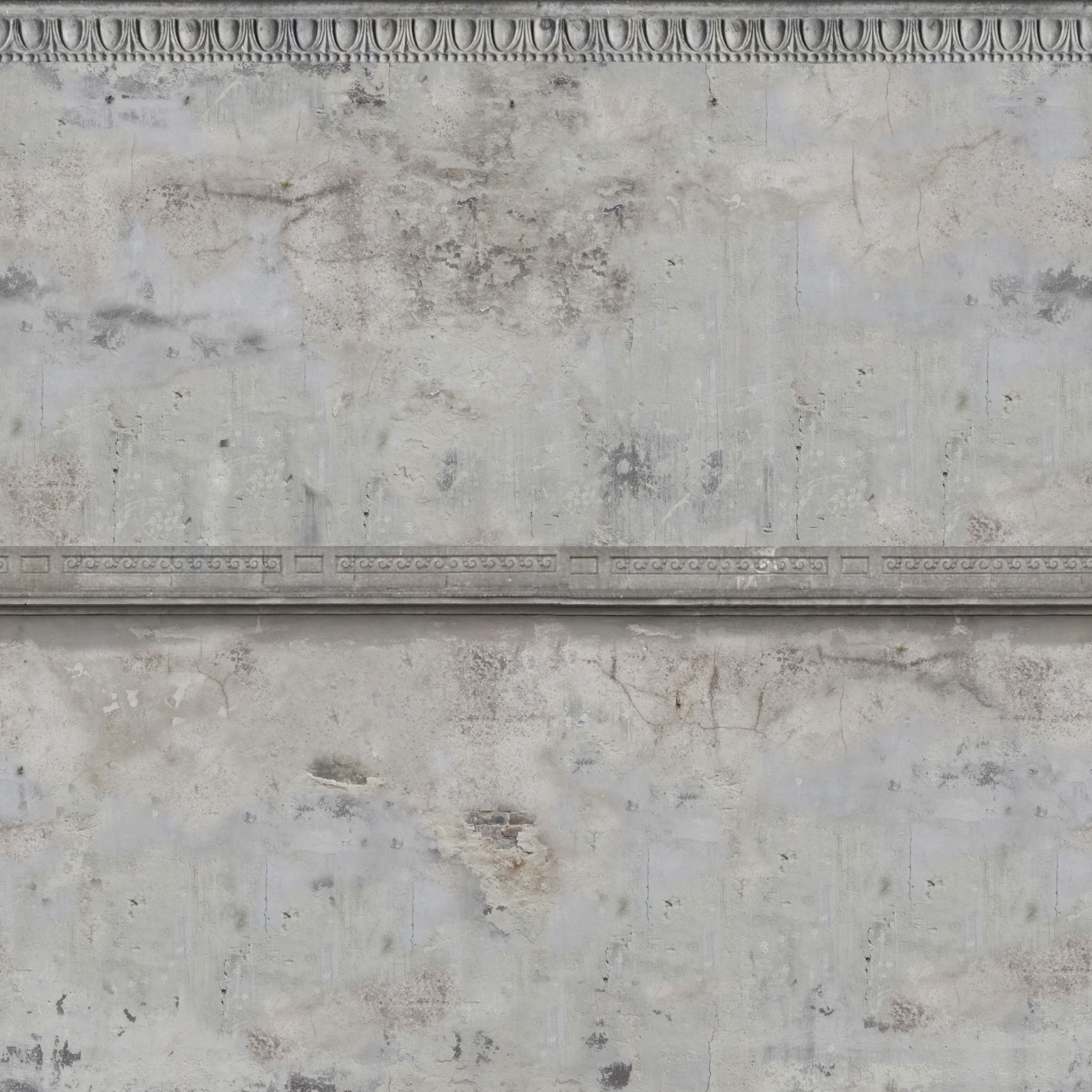 Gardenwall gate Low-poly 3D model_9