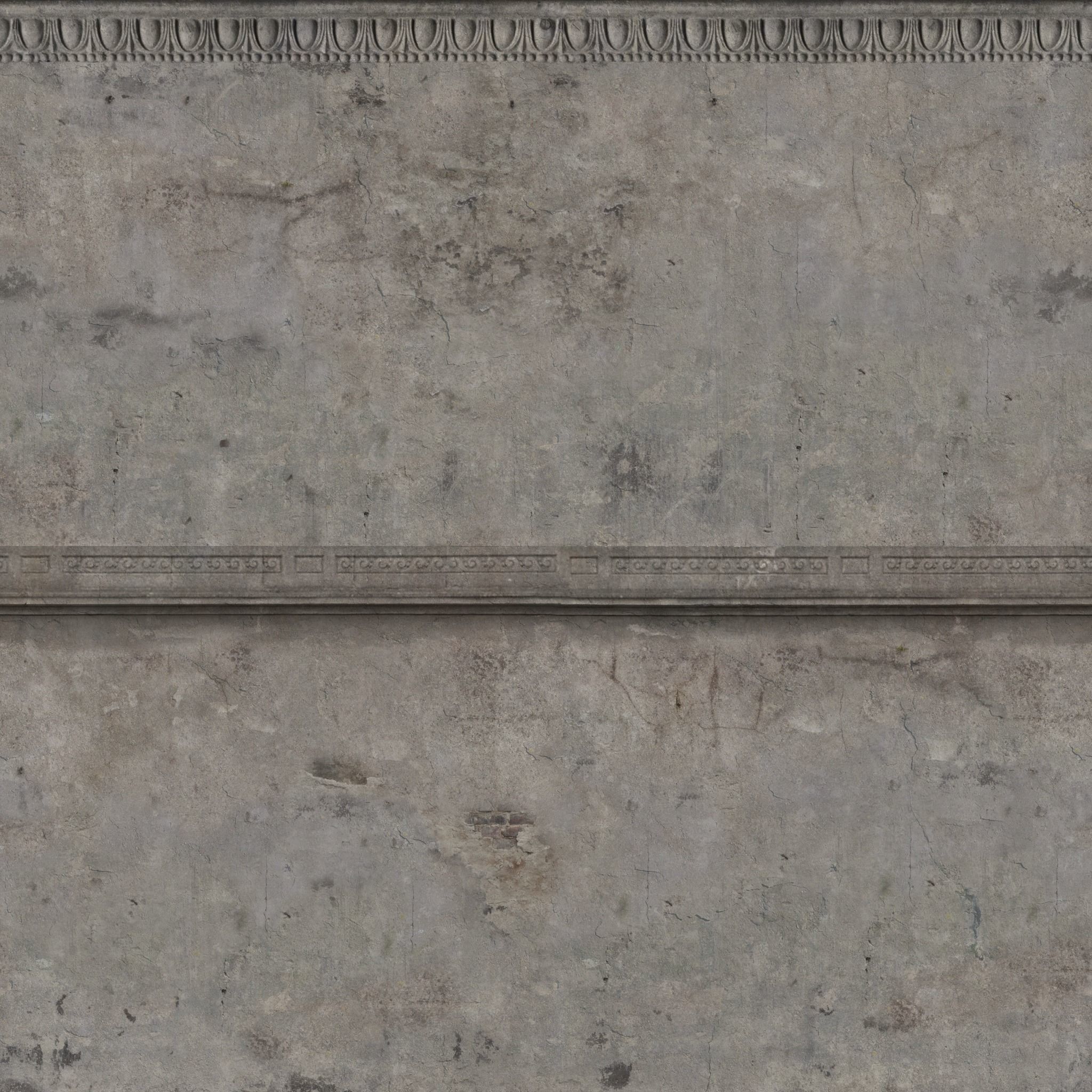 Gardenwall gate Low-poly 3D model_11