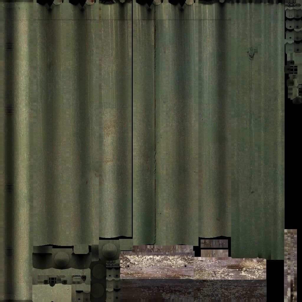 Old creepy swing Low-poly 3D model_4