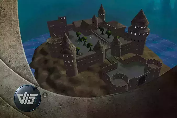 Cartoon spooky level maps