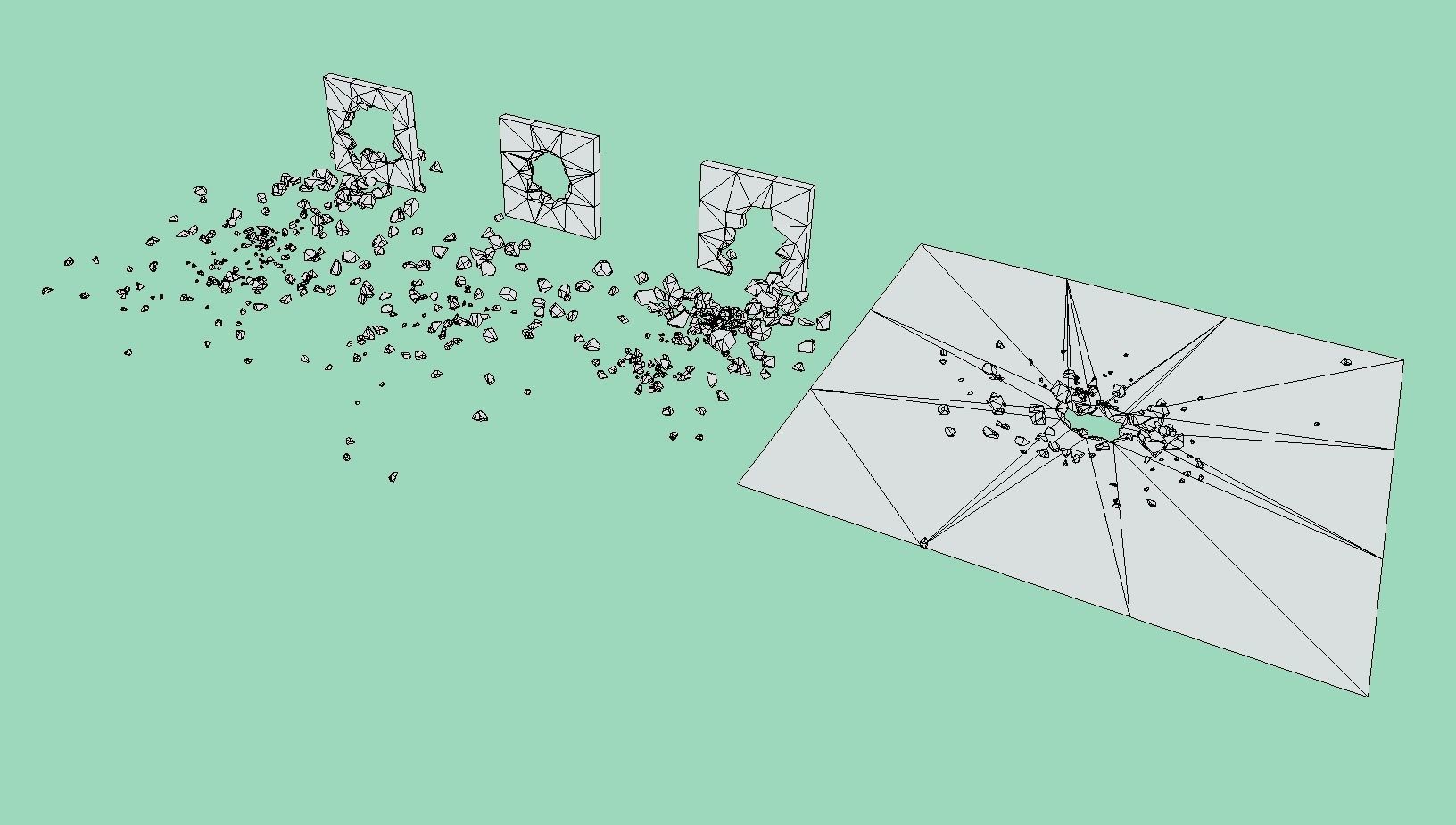 Low Poly Fracture Animations Low-poly 3D model_7