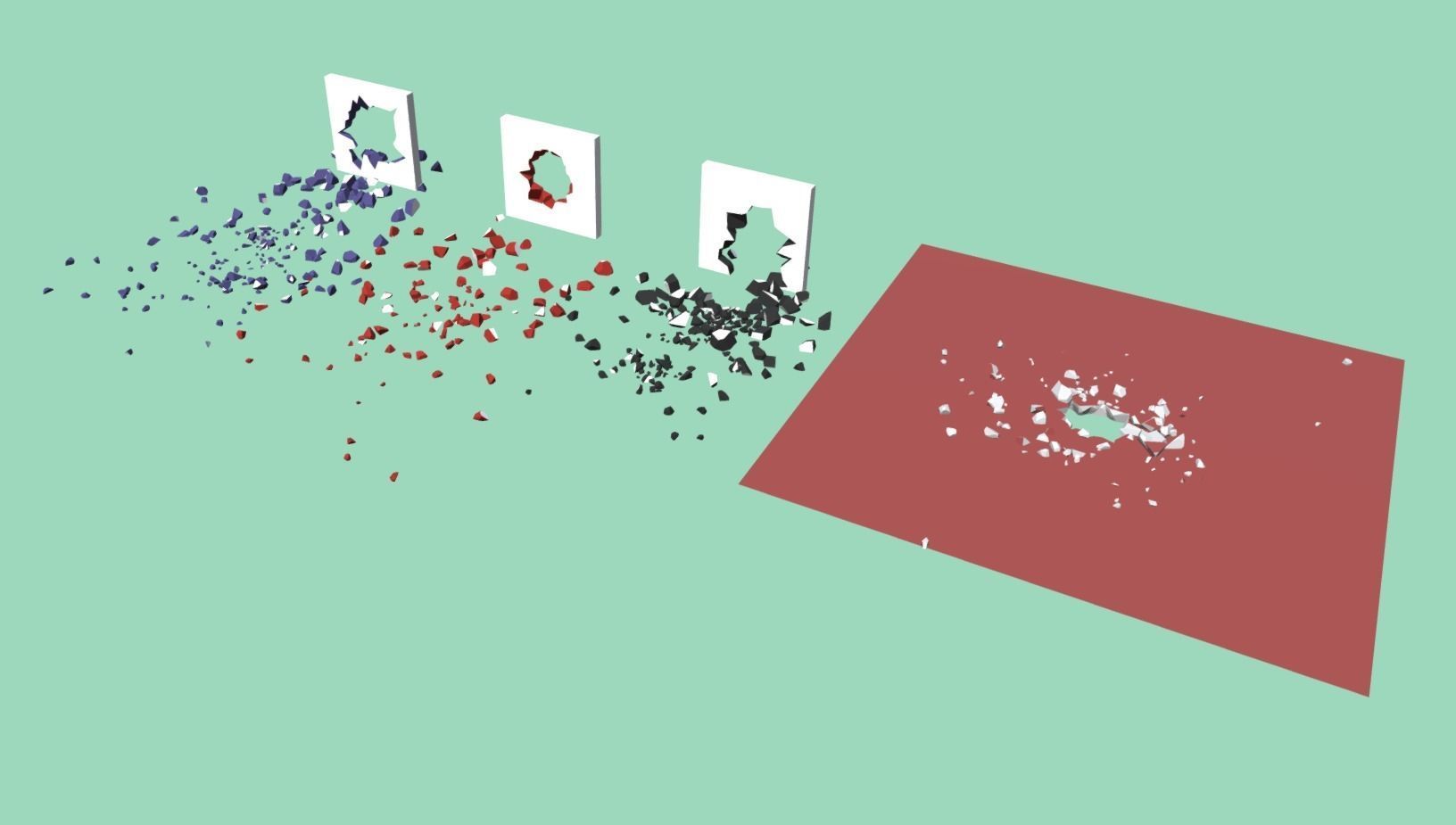 Low Poly Fracture Animations Low-poly 3D model_6