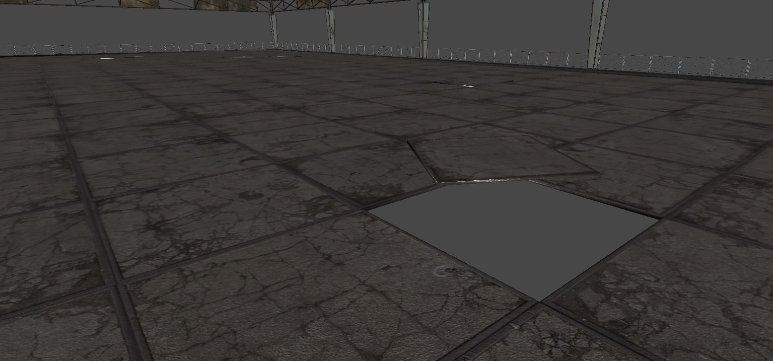 Abandoned bumpercars Low-poly 3D model_5