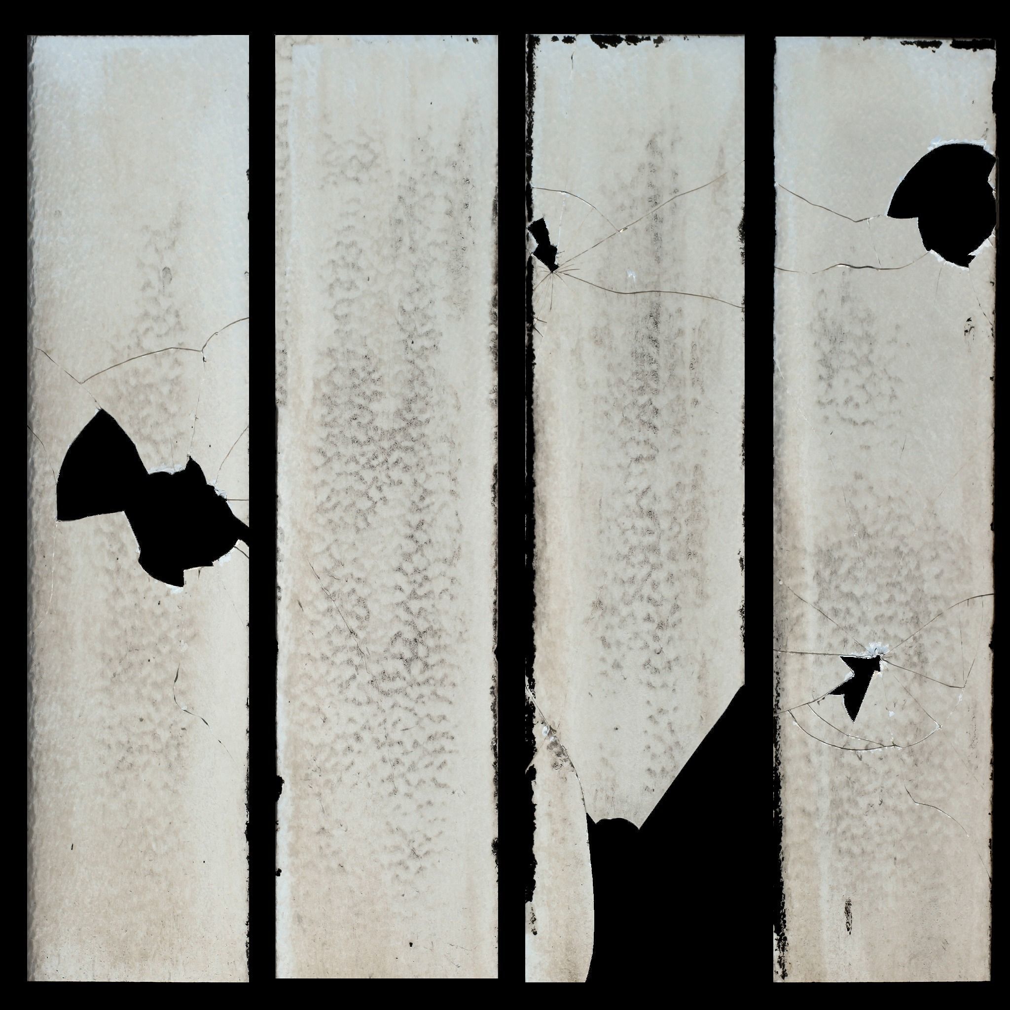 Abandoned bumpercars Low-poly 3D model_9