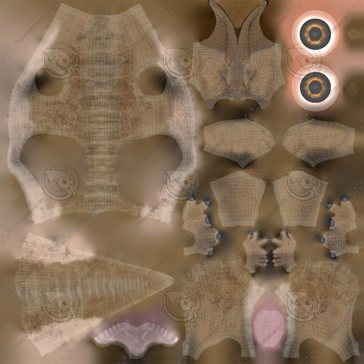 Parasaurolophus - Rigged 3D model_9