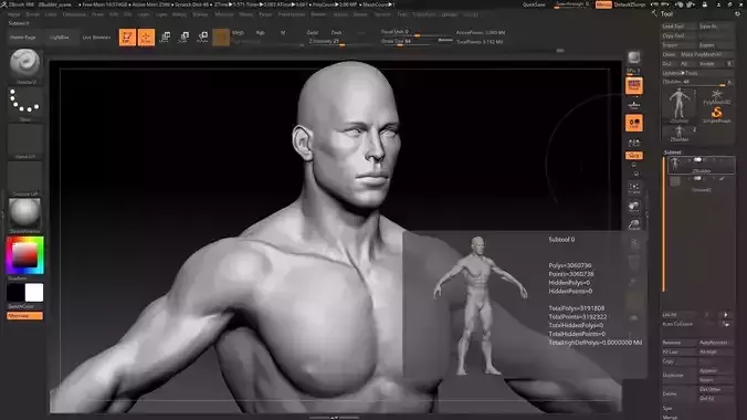 white male 2 3D model
