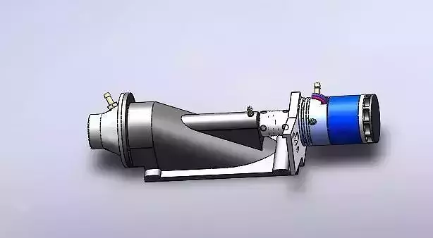 waterjet propeller shaft 3D model