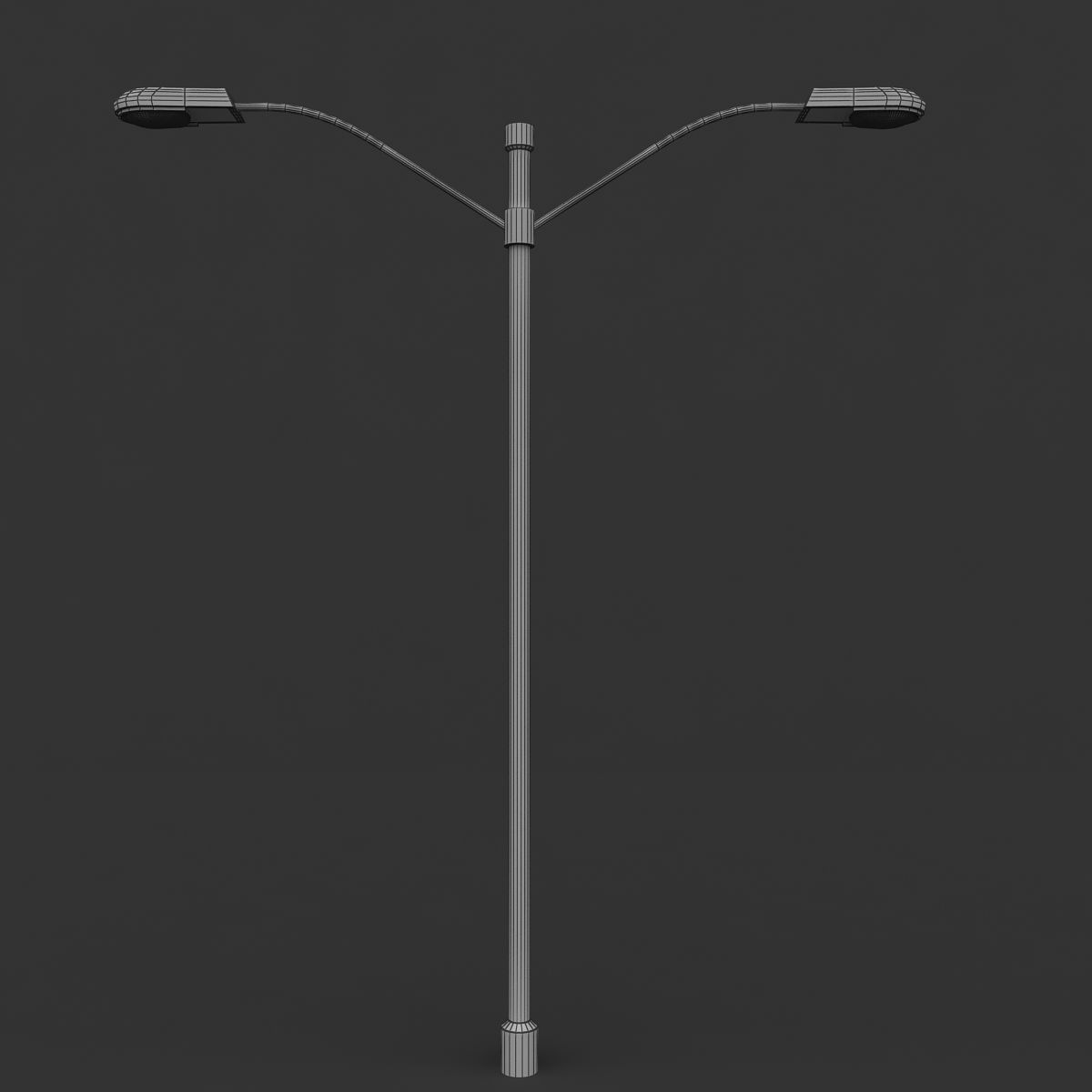 Streetlight 2 street lamp 3D model_8