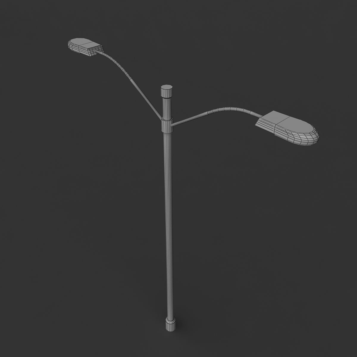 Streetlight 2 street lamp 3D model_7