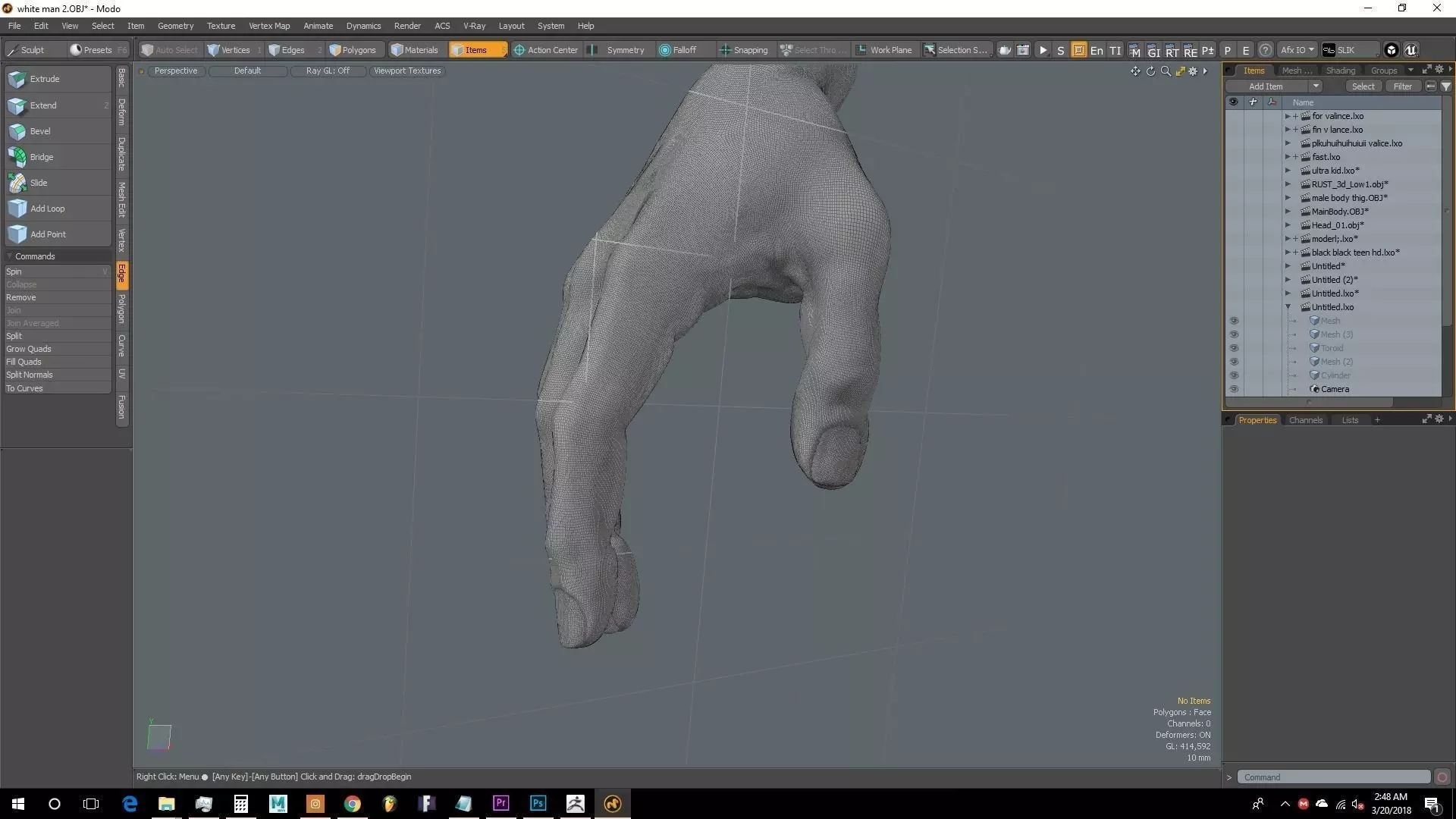 human hand 3D model_0