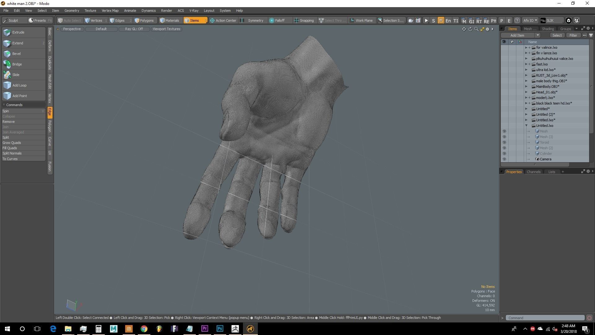 human hand 3D model_1