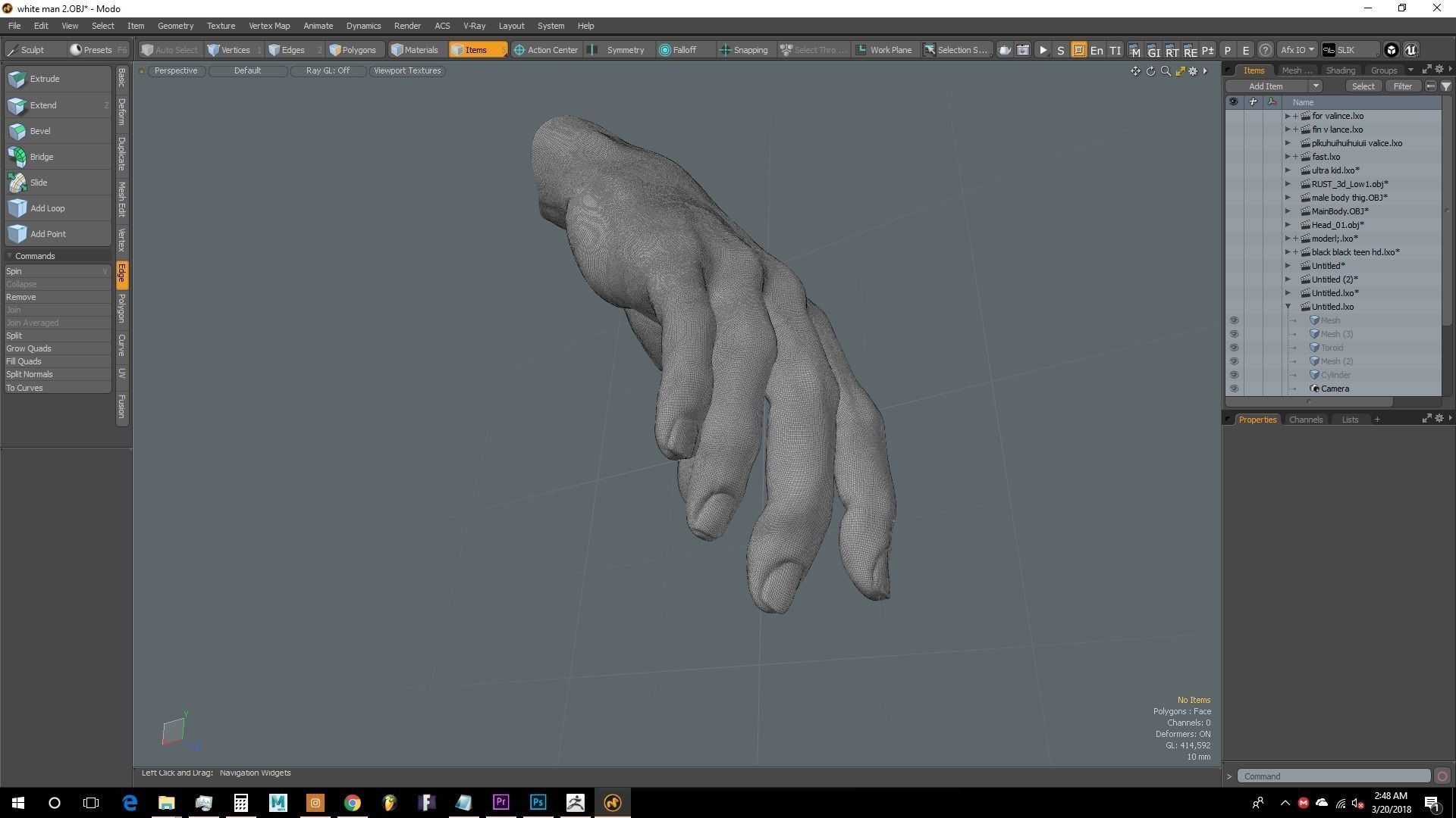 human hand 3D model_3