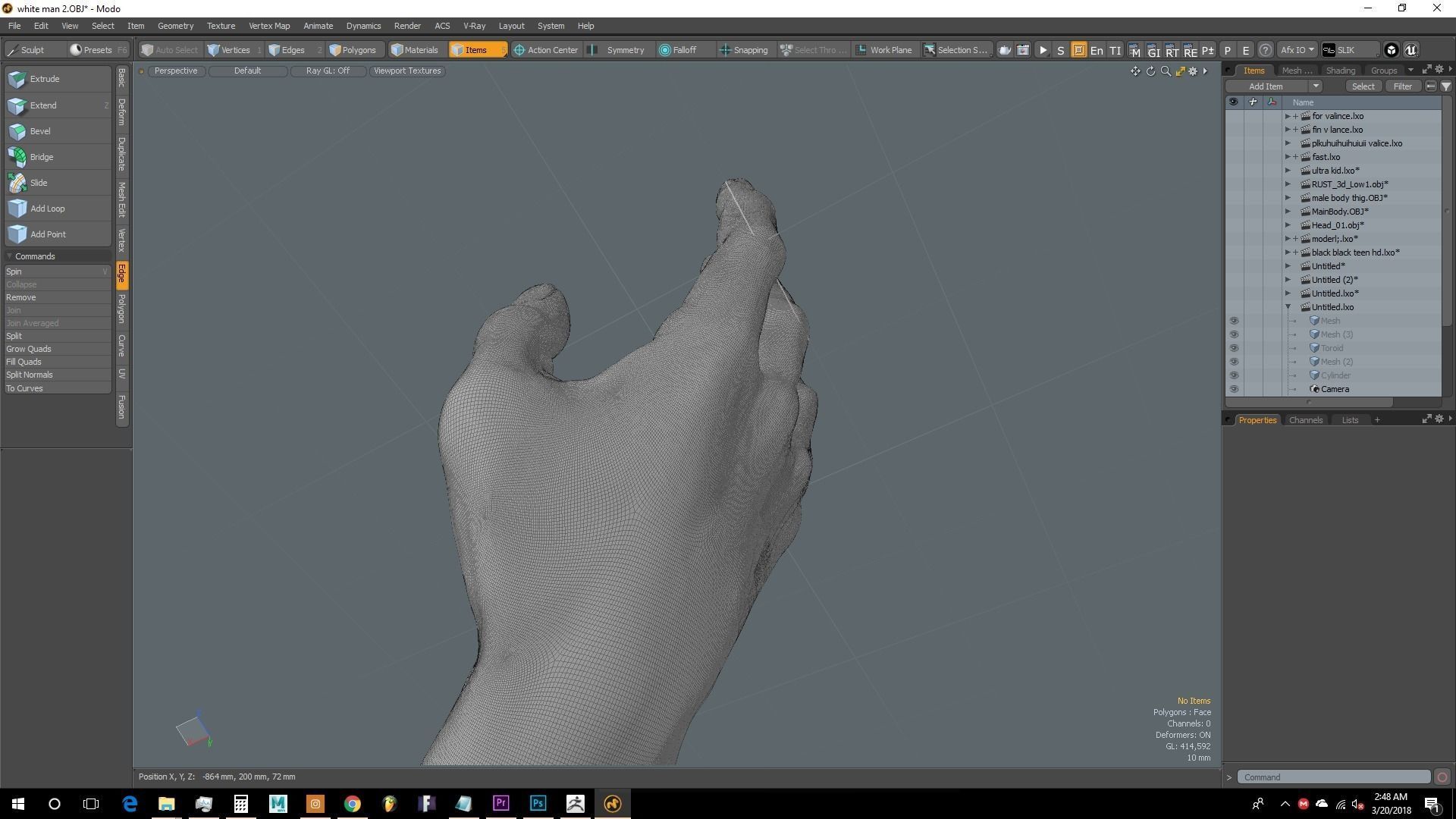 human hand 3D model_2