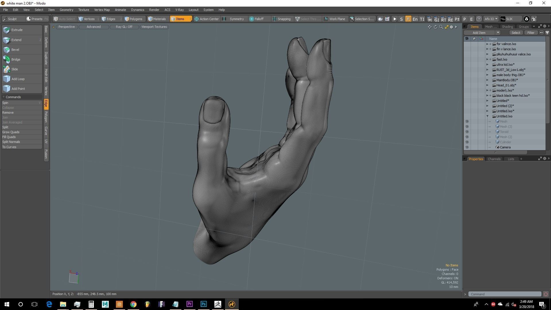 human hand 3D model_4