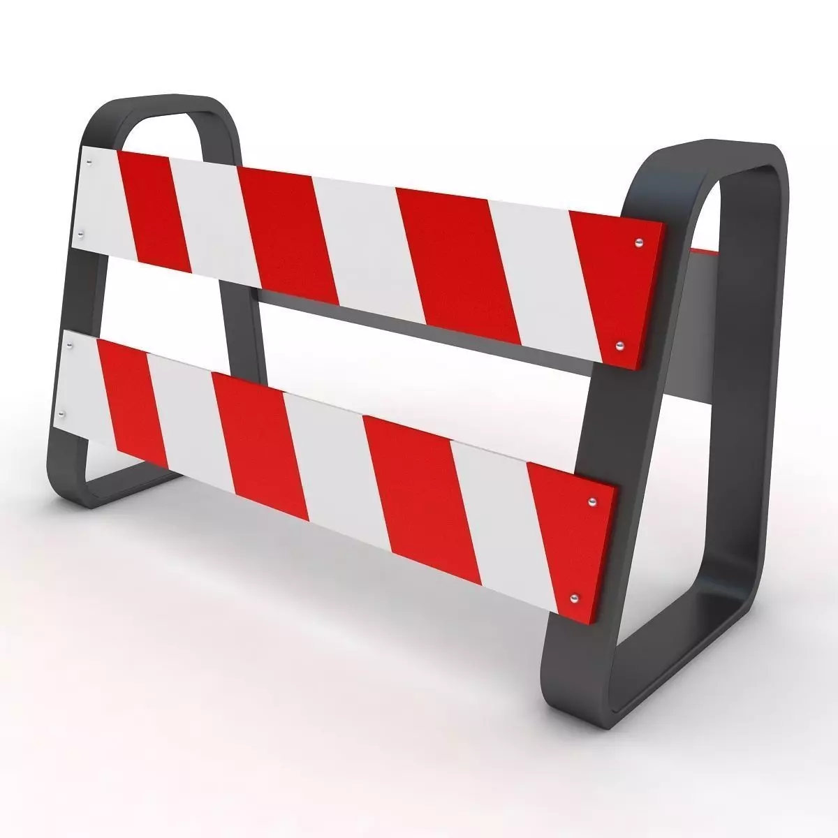 Traffic Barricade 3D model_0